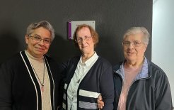 De izda. a dcha: Hermanas Martha L. Herrera, Melchora Terrados y Esther Blanco
