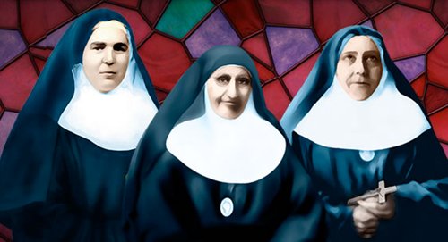 Imagen de de las 3 Hermanas Mártires de las Religiosas de San José de Gerona.