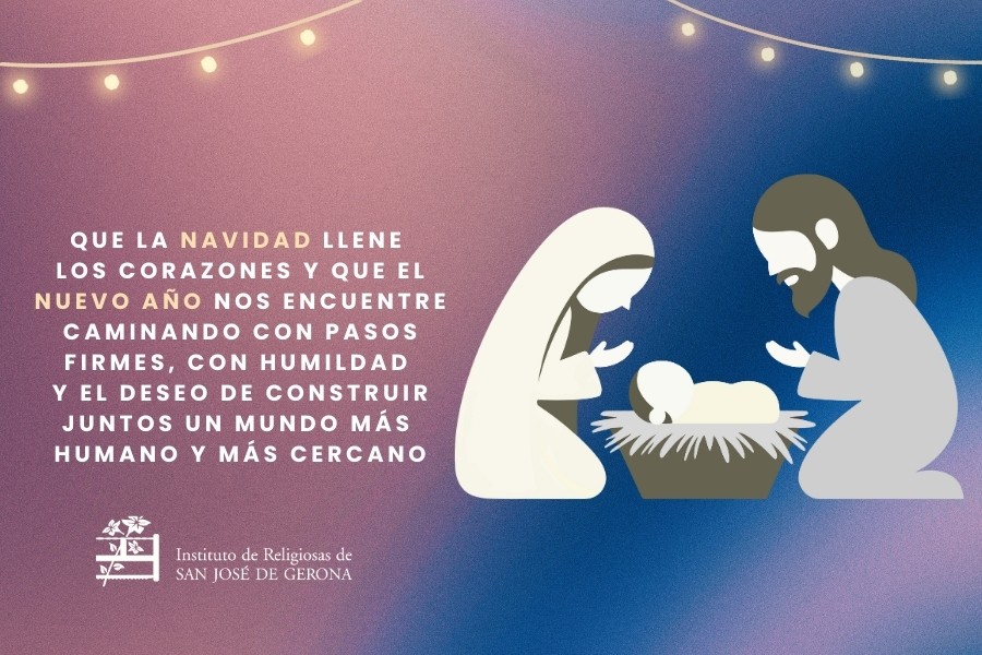Felicitación de Navidad del Instituto de Religiosas de San José de Gerona, IRSJG.