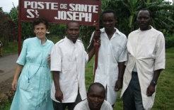 Hermana Presentación López en Rubare (República Democrática del Congo).