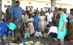 Hermana Presentación López en Rubare (República Democrática del Congo).