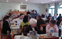 Comedor durante los actos conmemorativos