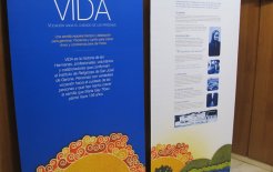 Paneles explicando la vida y obra de nuestra Fundadora