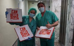 Can Pizza hace donación de 100 pizzas en la Clínica del Remei