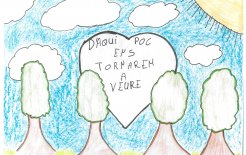 Dibujos y mensajes de niños y niñas de primaria