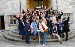 Foto grupal durante el itinerario