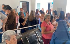 Momento de la bendición del Centro de Salud Arquidiocesano San José