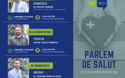 Programa de charlas médicas de la Clínica Salus Infirmorum (en catalán)