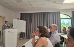 Bienvenida a las Jornadas Corporativas del IRSJG de la Delegada de Centros, Hna. Cristina Masfarrer.