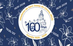 Logo y motivos del Centenario IRSJG en Gandía. 