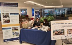 Campaña solidaria "Una ambulancia para Rubare", en la Clínica Nostra Senyora del Remei.