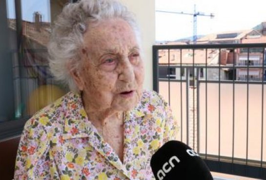Maria Branyas, una supercentenaria que encabeza la lista de personas más longevas en Cataluña