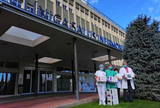 Donación de 500 guantes de nitrilo
