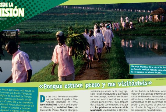 Reportaje en la revista Aguiluchos, revista dirigida a niños y jóvenes que pretende despertar el espíritu misionero y hacer llegar un mensaje de fraternidad y solidaridad, sobre todo con África.