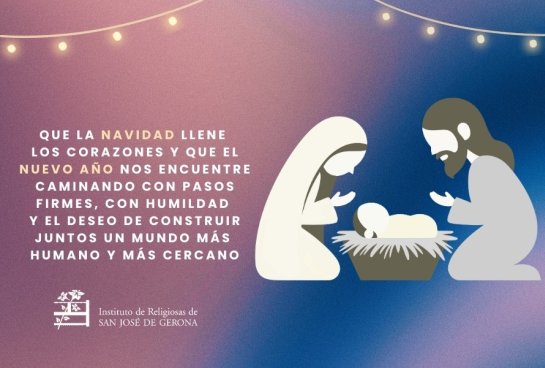 Felicitación de Navidad del Instituto de Religiosas de San José de Gerona, IRSJG.