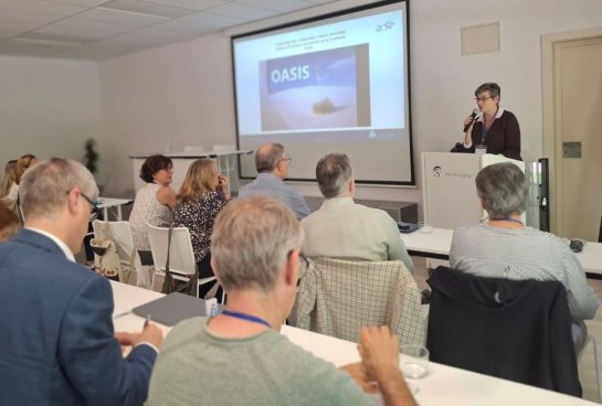 Entrega de premios de la primera edición del Concurso de Buenas Prácticas del IRSJG, con su Superiora General, Rosa Masferrer, en Casa Santa Elena, mayo de 2025.