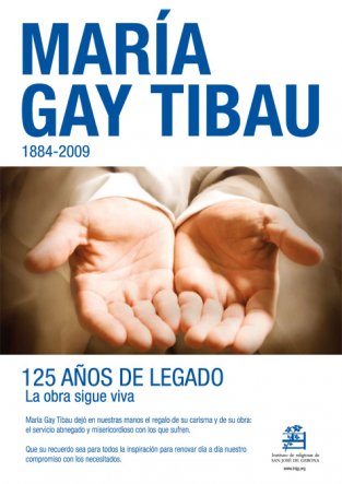 Cartel del aniversario de María Gay