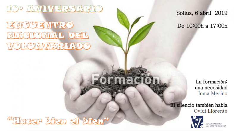 Cartel de la X Jornada Nacional de Voluntariado de San José