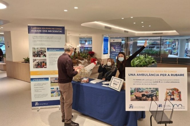 La recepción de la Clínica Nostra Senyora del Remei, que ha acogido la campaña.